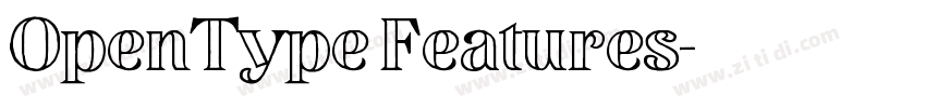 OpenType Features字体转换